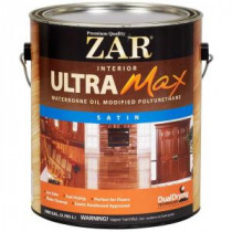 ZAR 1 gal. Satin Ultra Max Waterborne Oil-Modified Interior Polyurethane - 209099
