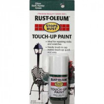 Rust-Oleum Stops Rust 0.45 oz. Gloss Dark Hunter Green Touch-Up Paint (6-Pack) - 215059