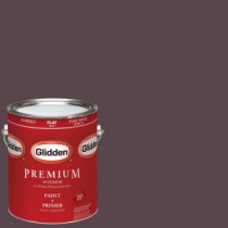 Glidden Premium 1-gal. #HDGR13D Black Currant Flat Latex Interior Paint with Primer - HDGR13DP-01F