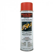 Rust-Oleum Industrial Choice 18 oz. Red Inverted Striping Spray Paint (Case of 6) - 1665838