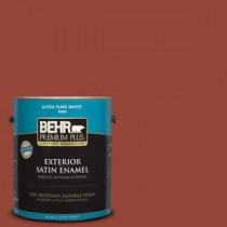 BEHR Premium Plus 1-gal. #S-H-200 New Brick Satin Enamel Exterior Paint - 934001
