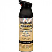 Rust-Oleum Universal 12 oz. All Surface Gloss Black Spray Paint and Primer in One (Case of 6) - 245196
