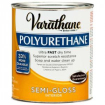 Varathane 1 qt. Amber Semi-Gloss Interior Polyurethane (Case of 2) - 266244