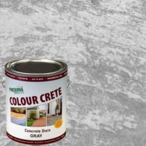 Colour Crete 1 gal. Gray Semi-Transparent Water-Based Concrete Stain - 59102