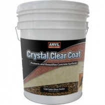 ANViL 5 gal. Crystal Clear Coat Satin Gloss Waterproofer Interior/Exterior Sealer - 132005