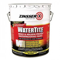Zinsser 5-gal. WaterTite Mold and Mildew-Proof White Oil Based Waterproofing Paint - 5000