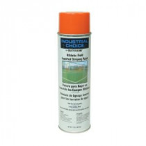 Rust-Oleum Industrial Choice 17 oz. Orange Athletic Field Striping Spray Paint (12-Pack) - 206044