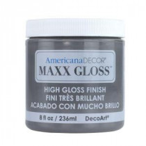 DecoArt Americana Decor Maxx Gloss 8 oz. Hematite Paint - ADMG19-98
