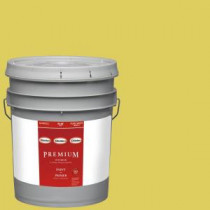 Glidden Premium 5-gal. #HDGG01U Fresh Lemon Lime Flat Latex Interior Paint with Primer - HDGG01UP-05F