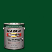 Rust-Oleum Professional 1 gal. Hunter Green Gloss Protective Enamel (Case of 2) - 242254