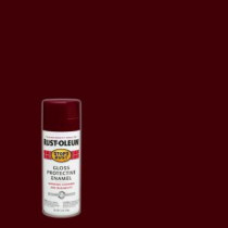 Rust-Oleum Stops Rust 12 oz. Gloss Merlot Protective Enamel Spray Paint (Case of 6) - 248567