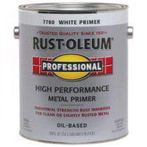 Rust-Oleum Professional 1 gal. White Clean Metal Flat Rust Preventive Primer (Case of 2) - 7780402
