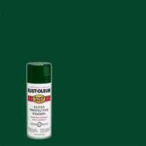 Rust-Oleum Stops Rust 12 oz. Protective Enamel Gloss Hunter Green Spray Paint (Case of 6) - 7738830