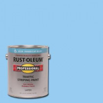 Rust-Oleum Professional 1 gal. Handicap Blue Flat Traffic Striping Paint (Case of 2) - 2526402