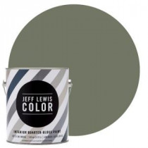 Jeff Lewis Color 1-gal. #JLC512 Edamame Quarter-Gloss Ultra-Low VOC Interior Paint - 301512
