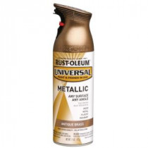 Rust-Oleum Universal 11 oz. All Surface Metallic Antique Brass Spray Paint and Primer in One (Case of 6) - 260728