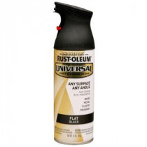 Rust-Oleum Universal 12 oz. All Surface Flat Black Spray Paint and Primer in One (Case of 6) - 245198