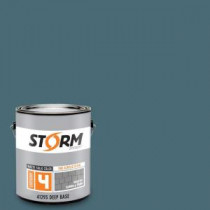 Storm System Category 4 1 gal. Steel Sea Matte Exterior Wood Siding 100% Acrylic Latex Stain - 412D153-1