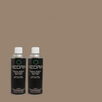 Hedrix 11 oz. Match of RAH-14 Smokey Taupe Semi-Gloss Custom Spray Paint (2-Pack) - SG02-RAH-14