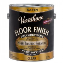 Varathane 1 gal. Floor Finish Clear Satin Oil-Based Interior Polyurethane (Case of 2) - 130231