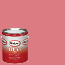 Glidden DUO 1-gal. #HDGR46 Cheery Cherry Flat Latex Interior Paint with Primer - HDGR46-01F