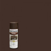 Rust-Oleum Stops Rust 12 oz. Protective Enamel Satin Dark Brown Spray Paint (Case of 6) - 241239