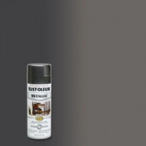 Rust-Oleum Stops Rust 11 oz. Metallic Charcoal Protective Enamel Spray Paint (Case of 6) - 244228