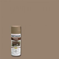 Rust-Oleum Stops Rust 12 oz. Protective Enamel Satin Dark Taupe Spray Paint (Case of 6) - 241238