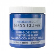 DecoArt Americana Decor Maxx Gloss 8 oz. Blue Crystal Paint - ADMG14-98