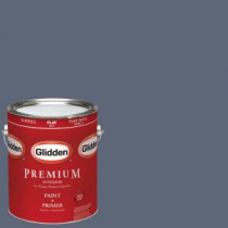 Glidden Premium 1-gal. #HDGV39U Blue Heron Flat Latex Interior Paint with Primer - HDGV39UP-01F