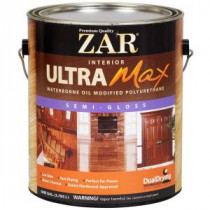 ZAR 1 gal. Semi-Gloss Ultra Max Waterborne Oil-Modified Interior Polyurethane - 209098