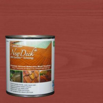 NewDeck 1 gal. Water-Based Redwood Infrared Reflective Wood Stain - 1GNDCS401