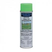 Rust-Oleum Industrial Choice 17 oz. Florescent Green Athletic Field Striping Spray Paint (12-Pack) - 257403