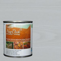 NewDeck 1 gal. Water-Based Tabitha Gray Infrared Reflective Wood Stain - 1GNDCS404