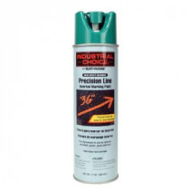 Rust-Oleum Industrial Choice 17 oz. Safety Green Inverted Marking Spray Paint (12-Pack) - 1634838