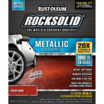 Rust-Oleum RockSolid 70 oz. Metallic Cherry Bomb Garage Floor Kit (Case of 2) - 286896