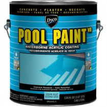 Dyco Paints Pool Paint 1 gal. 3151 Ocean Blue Semi-Gloss Acrylic Exterior Paint - DYC3151/1