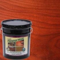 Preserva Wood 5 gal. Oil-Based Pacific Redwood Penetrating Stain and Sealer - 40504