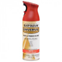 Rust-Oleum Universal 12 oz. All Surface Matte Harvest Orange Spray Paint and Primer in One (Case of 6) - 282814
