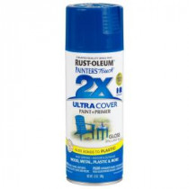 Rust-Oleum Painter's Touch 2X 12 oz. Brilliant Blue Gloss General Purpose Spray Paint (Case of 6) - 249120
