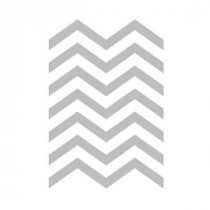 Liberty 10 in. x 10 in. Vintage Inspired Clear Chevron Furniture Stencil - SNL001-CL-D
