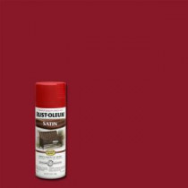 Rust-Oleum Stops Rust 12 oz. Protective Enamel Heritage Red Satin Spray Paint (Case of 6) - 7760830