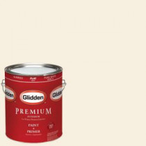 Glidden Premium 1-gal. #HDGO43 Terrace White Flat Latex Interior Paint with Primer - HDGO43P-01F