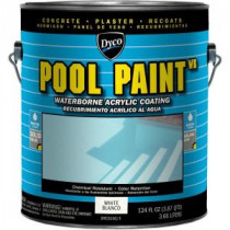Dyco Paints Pool Paint 1 gal. 3150 White Semi-Gloss Acrylic Exterior Paint - DYC3150/1