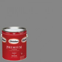 Glidden Premium 1-gal. #HDGCN64U Seal Grey Flat Latex Interior Paint with Primer - HDGCN64UP-01F