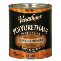 Varathane 1 qt. Clear Satin Oil-Based Interior Polyurethane (Case of 2) - 9141H