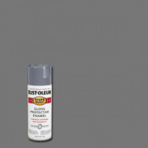 Rust-Oleum Stops Rust 12 oz. Protective Enamel Gloss Smoke Gray Spray Paint (Case of 6) - 7786830