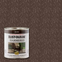 Rust-Oleum Stops Rust 1-qt. Hammered Brown Rust Preventive Paint (Case of 2) - 239073