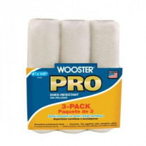 Wooster Pro 9 in. x 1/2 in. High Density Woven Roller Cover (3-Pack) - 0HR4820090