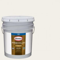 Glidden Premium 5-gal. #HDGWN30U Fencepost White Satin Latex Exterior Paint - HDGWN30UPX-05SA